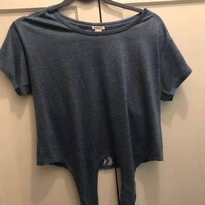Forever 21 blue crop top